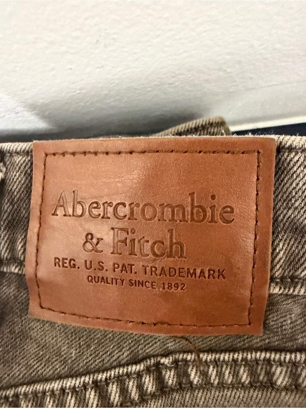 Abercrombie & Fitch 90s Slim Vintage Stretch Jeans Men’s Size 33x32 Faded Brown - Picture 3 of 4